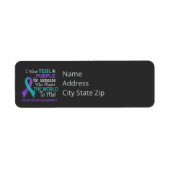 Suicide Awareness Someone Who Meant World to Me Etiket (Voorkant)