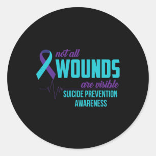 Suicide Awareness Suicide Preventie Maand Ronde Sticker