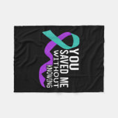 Suicide Awareness Suicide Prevention Suprt Survivo Fleece Deken (Voorkant (Horizontaal))