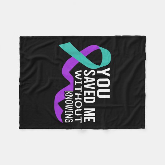 Suicide Awareness Suicide Prevention Suprt Survivo Fleece Deken (Voorkant (Horizontaal))