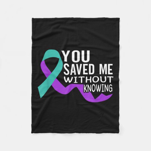 Suicide Awareness Suicide Prevention Suprt Survivo Fleece Deken (Voorkant)