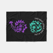 Suicide Awareness Suicide Prevention Suprt Survivo Fleece Deken (Voorkant (Horizontaal))