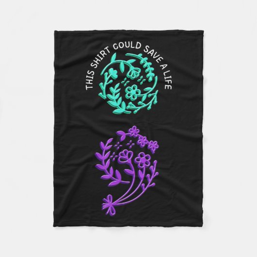 Suicide Awareness Suicide Prevention Suprt Survivo Fleece Deken (Voorkant)
