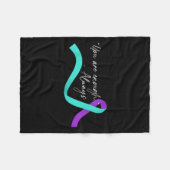 Suicide Awareness Suicide Prevention Suprt Survivo Fleece Deken (Voorkant (Horizontaal))