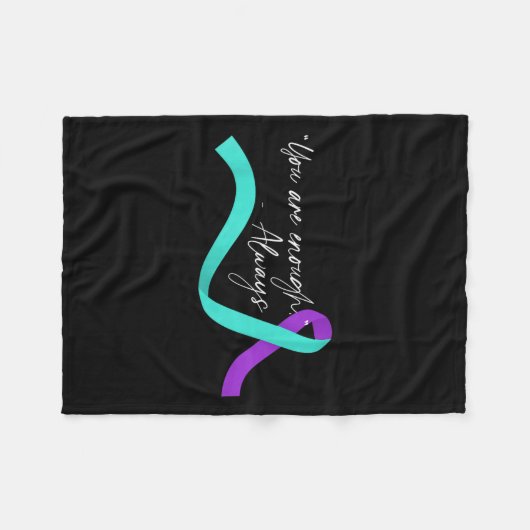 Suicide Awareness Suicide Prevention Suprt Survivo Fleece Deken (Voorkant (Horizontaal))