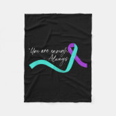 Suicide Awareness Suicide Prevention Suprt Survivo Fleece Deken (Voorkant)