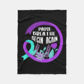 Suicide Awareness Suicide Prevention Suprt Survivo Fleece Deken (Voorkant)