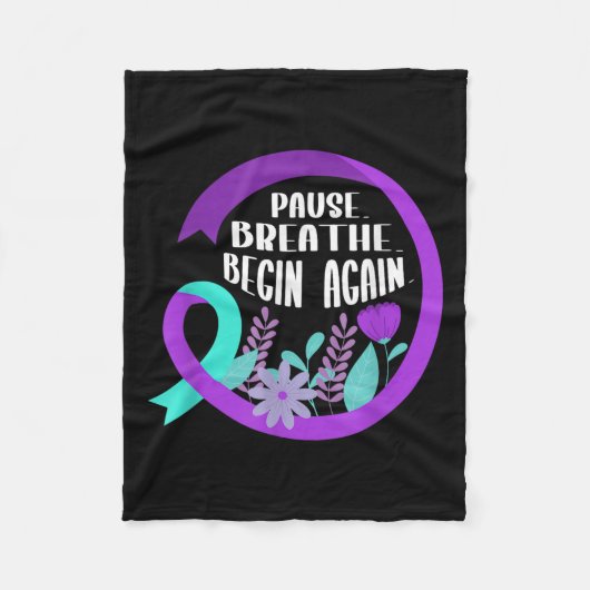 Suicide Awareness Suicide Prevention Suprt Survivo Fleece Deken (Voorkant)