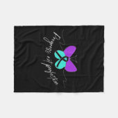 Suicide Awareness Suicide Prevention Suprt Survivo Fleece Deken (Voorkant (Horizontaal))
