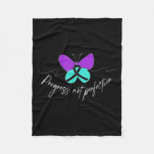 Suicide Awareness Suicide Prevention Suprt Survivo Fleece Deken (Voorkant)