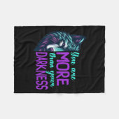 Suicide Awareness Suicide Prevention Suprt Survivo Fleece Deken (Voorkant (Horizontaal))