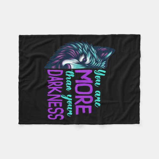 Suicide Awareness Suicide Prevention Suprt Survivo Fleece Deken (Voorkant (Horizontaal))