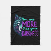 Suicide Awareness Suicide Prevention Suprt Survivo Fleece Deken (Voorkant)