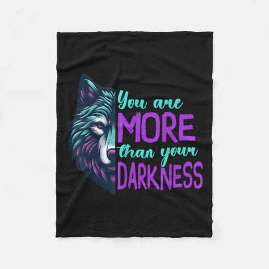 Suicide Awareness Suicide Prevention Suprt Survivo Fleece Deken (Voorkant)