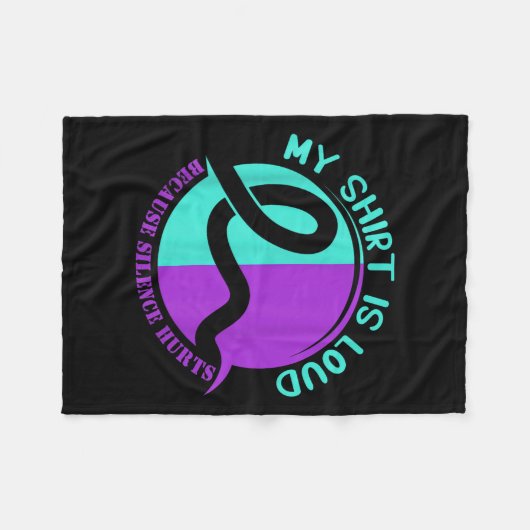 Suicide Awareness Suicide Prevention Suprt Survivo Fleece Deken (Voorkant (Horizontaal))