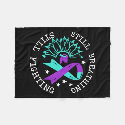 Suicide Awareness Suicide Prevention Suprt Survivo Fleece Deken (Voorkant (Horizontaal))