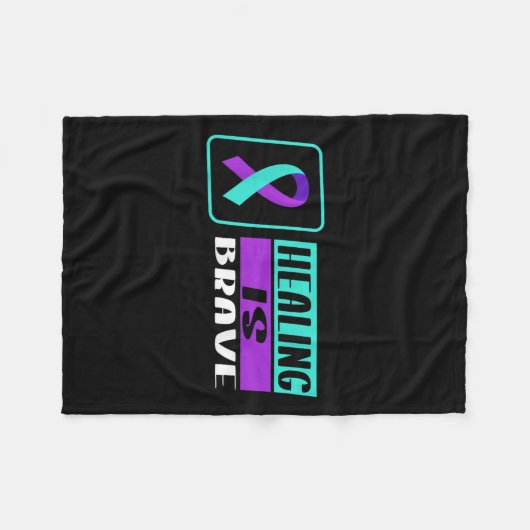 Suicide Awareness Suicide Prevention Suprt Survivo Fleece Deken (Voorkant (Horizontaal))