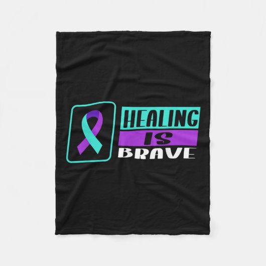 Suicide Awareness Suicide Prevention Suprt Survivo Fleece Deken (Voorkant)