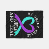 Suicide Awareness Suicide Prevention Suprt Survivo Fleece Deken (Voorkant (Horizontaal))