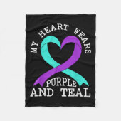 Suicide Awareness Suicide Prevention Suprt Survivo Fleece Deken (Voorkant)