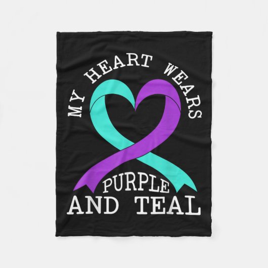 Suicide Awareness Suicide Prevention Suprt Survivo Fleece Deken (Voorkant)