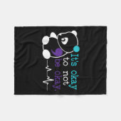 Suicide Awareness Suicide Prevention Suprt Survivo Fleece Deken (Voorkant (Horizontaal))