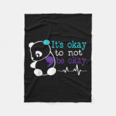 Suicide Awareness Suicide Prevention Suprt Survivo Fleece Deken (Voorkant)