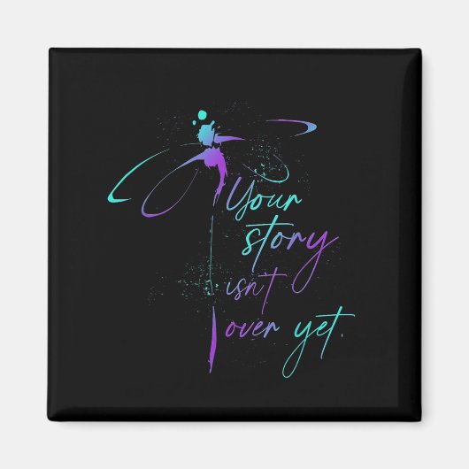 Suicide Awareness Suicide Prevention Suprt Survivo Magneet (Voorkant)