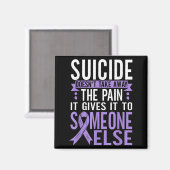 Suicide Awareness Suicide Prevention Suprt Survivo Magneet (Voorkant / Achterkant)