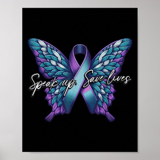 Suicide Awareness Suicide Prevention Suprt Survivo Poster (Voorkant)