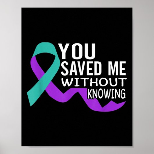 Suicide Awareness Suicide Prevention Suprt Survivo Poster (Voorkant)