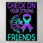 Suicide Awareness Suicide Prevention Suprt Survivo Poster (Voorkant)