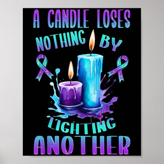 Suicide Awareness Suicide Prevention Suprt Survivo Poster (Voorkant)