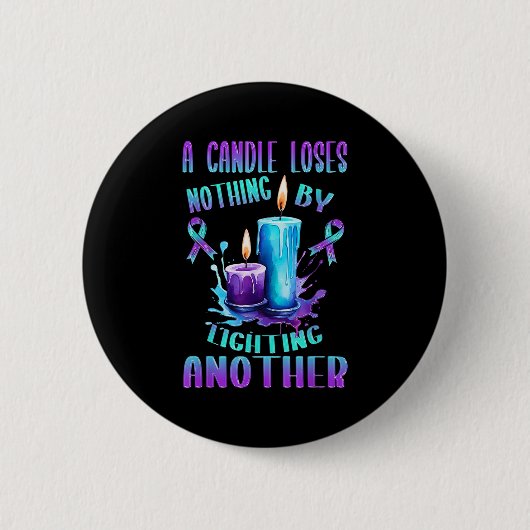 Suicide Awareness Suicide Prevention Suprt Survivo Ronde Button 5,7 Cm (Voorkant)