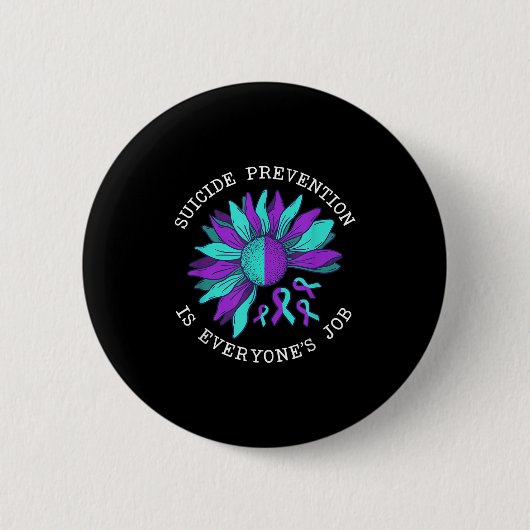 Suicide Awareness Suicide Prevention Suprt Survivo Ronde Button 5,7 Cm (Voorkant)