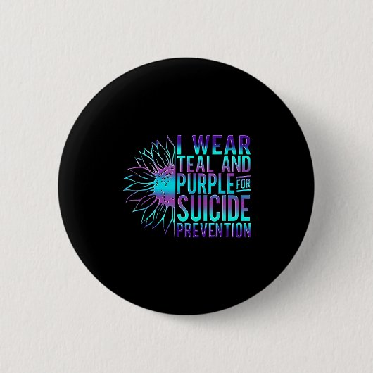 Suicide Awareness Suicide Prevention Suprt Survivo Ronde Button 5,7 Cm (Voorkant)