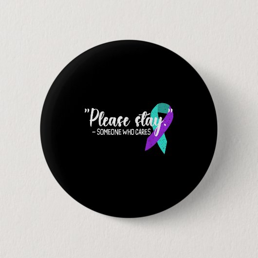 Suicide Awareness Suicide Prevention Suprt Survivo Ronde Button 5,7 Cm (Voorkant)
