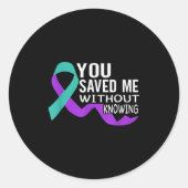 Suicide Awareness Suicide Prevention Suprt Survivo Ronde Sticker (Voorkant)