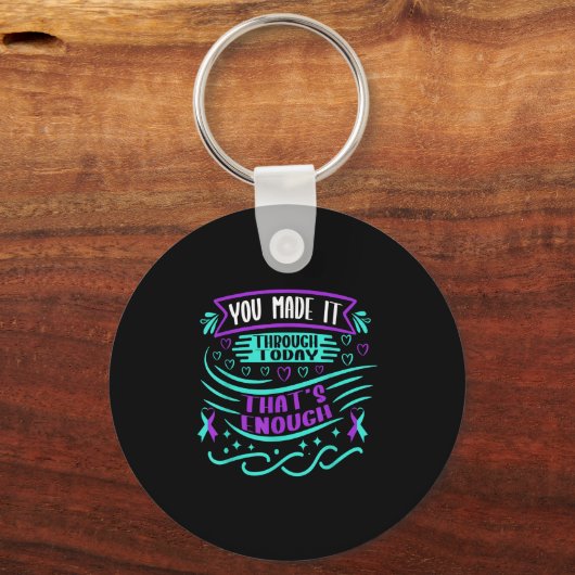 Suicide Awareness Suicide Prevention Suprt Survivo Sleutelhanger (Voorkant)