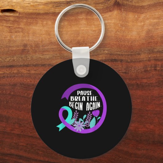 Suicide Awareness Suicide Prevention Suprt Survivo Sleutelhanger (Voorkant)