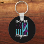 Suicide Awareness Suicide Prevention Suprt Survivo Sleutelhanger (Voorkant)