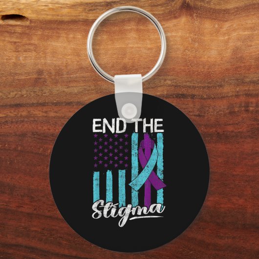 Suicide Awareness Suicide Prevention Suprt Survivo Sleutelhanger (Voorkant)