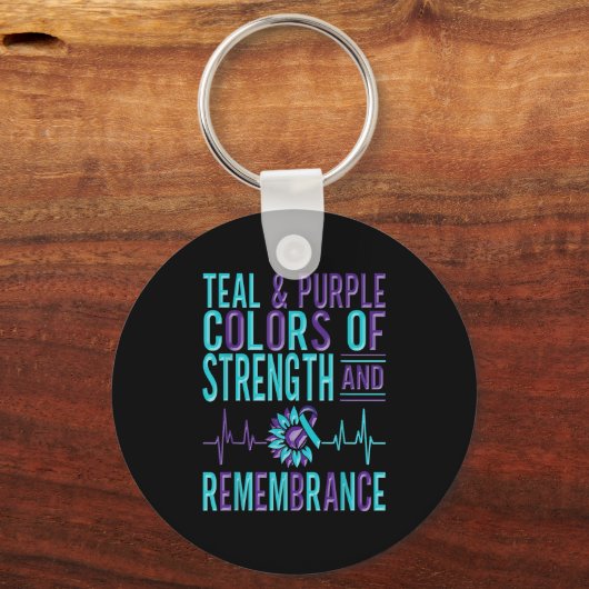 Suicide Awareness Suicide Prevention Suprt Survivo Sleutelhanger (Voorkant)