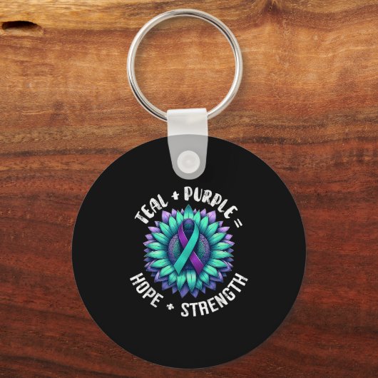 Suicide Awareness Suicide Prevention Suprt Survivo Sleutelhanger (Voorkant)