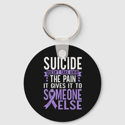 Suicide Awareness Suicide Prevention Suprt Survivo Sleutelhanger (Voorkant)