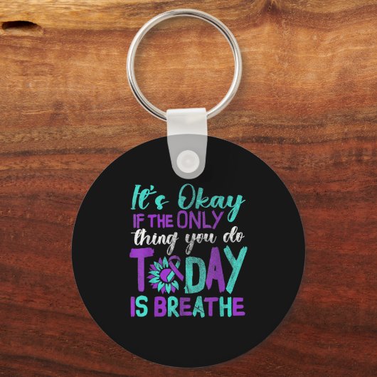 Suicide Awareness Suicide Prevention Suprt Survivo Sleutelhanger (Voorkant)