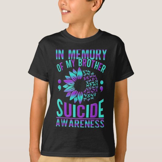 Suicide Awareness Suicide Prevention Suprt Survivo T-shirt (Voorkant)