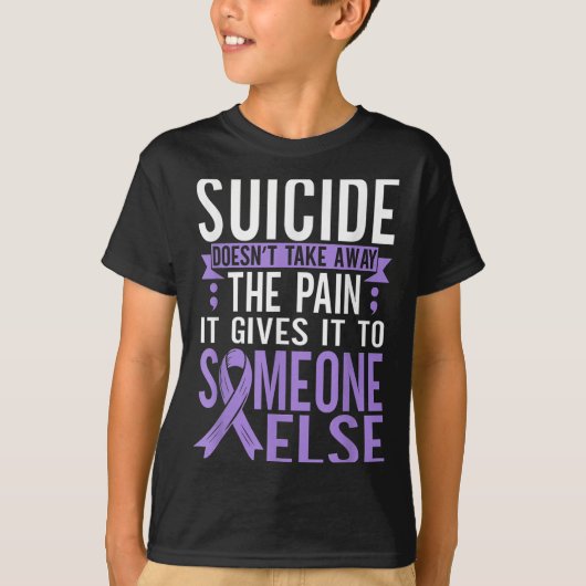 Suicide Awareness Suicide Prevention Suprt Survivo T-shirt (Voorkant)