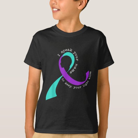 Suicide Awareness Suicide Prevention Suprt Survivo T-shirt (Voorkant)