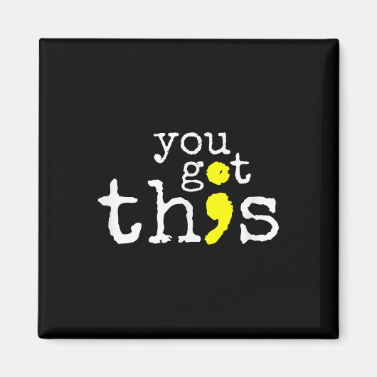 Suicide Awareness Support Positieve Quote Magneet (Voorkant)